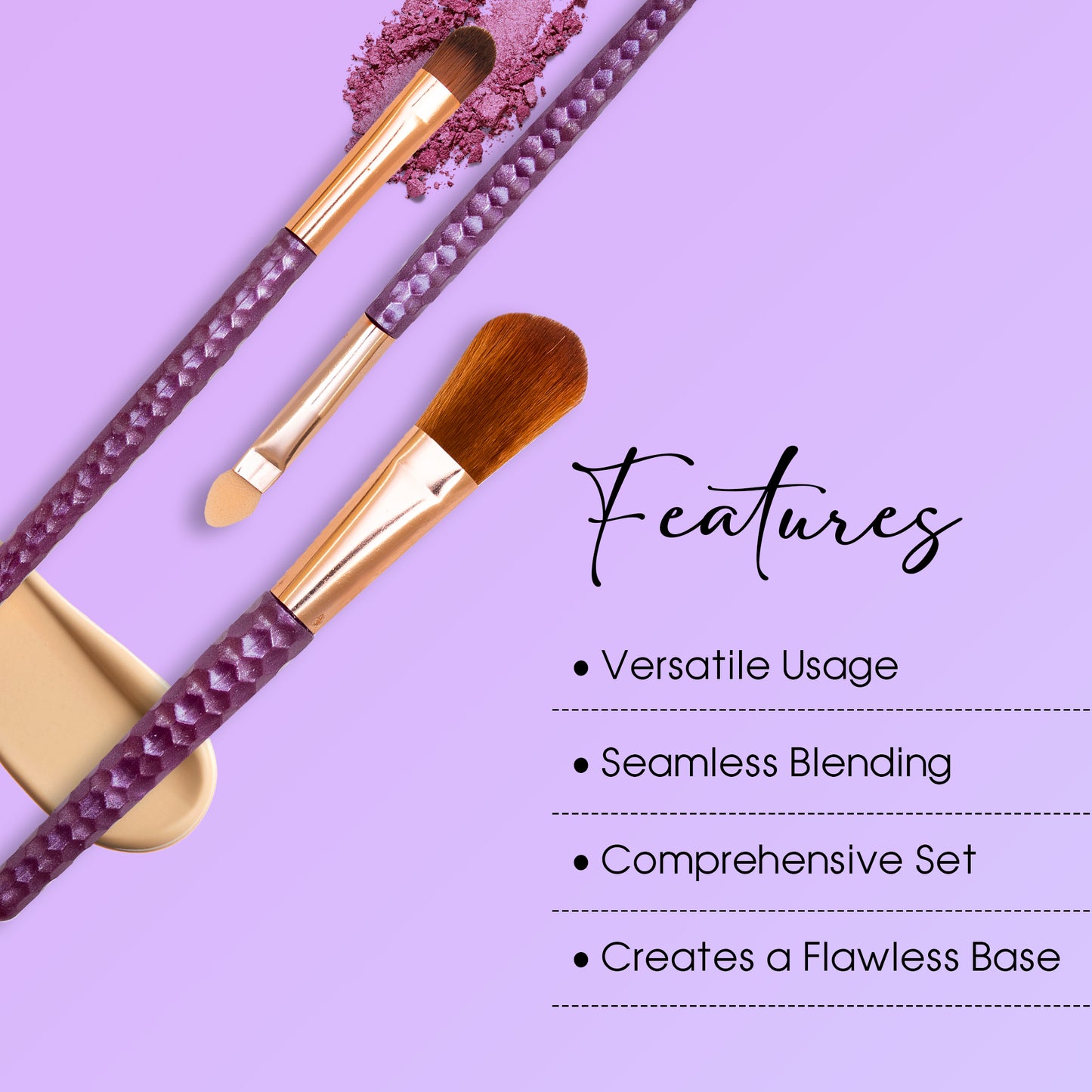 Beauty Berry Brush Set For 5