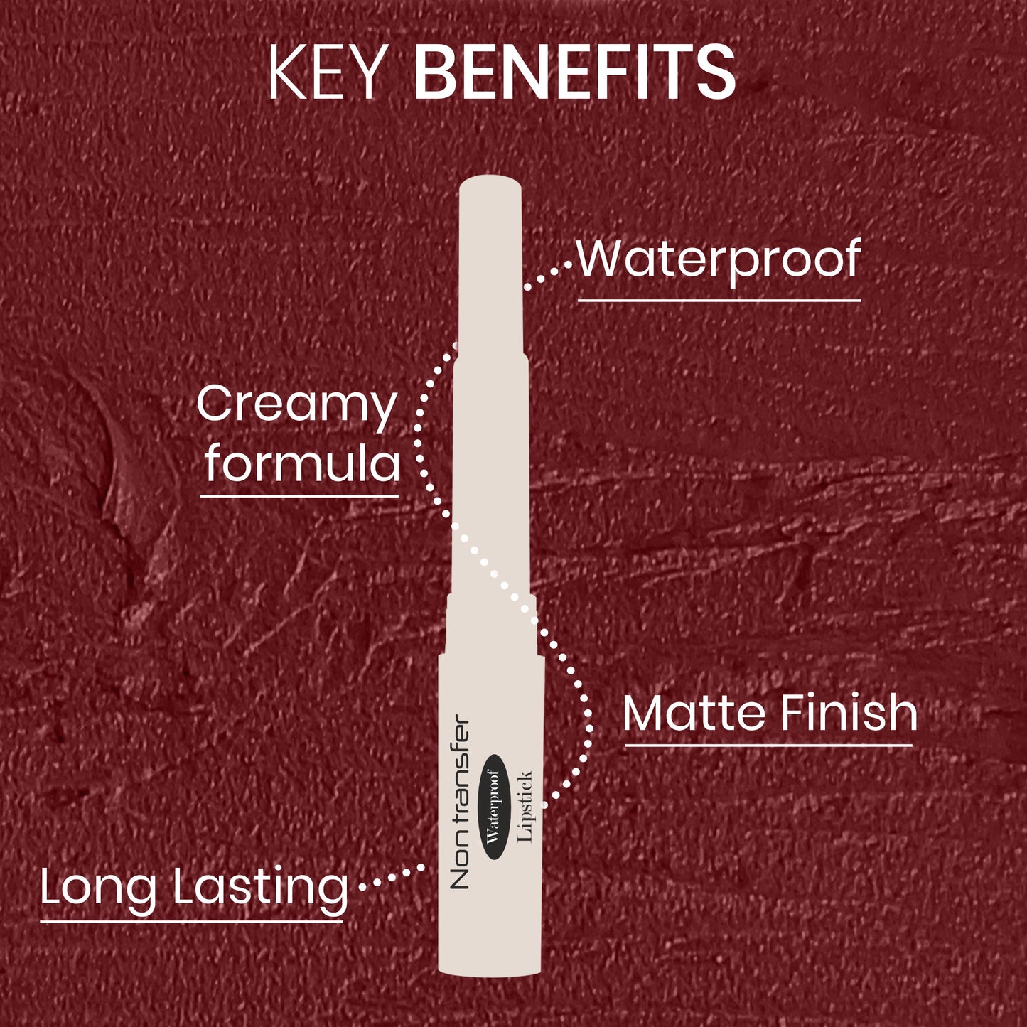 non transfer waterproof lipstick