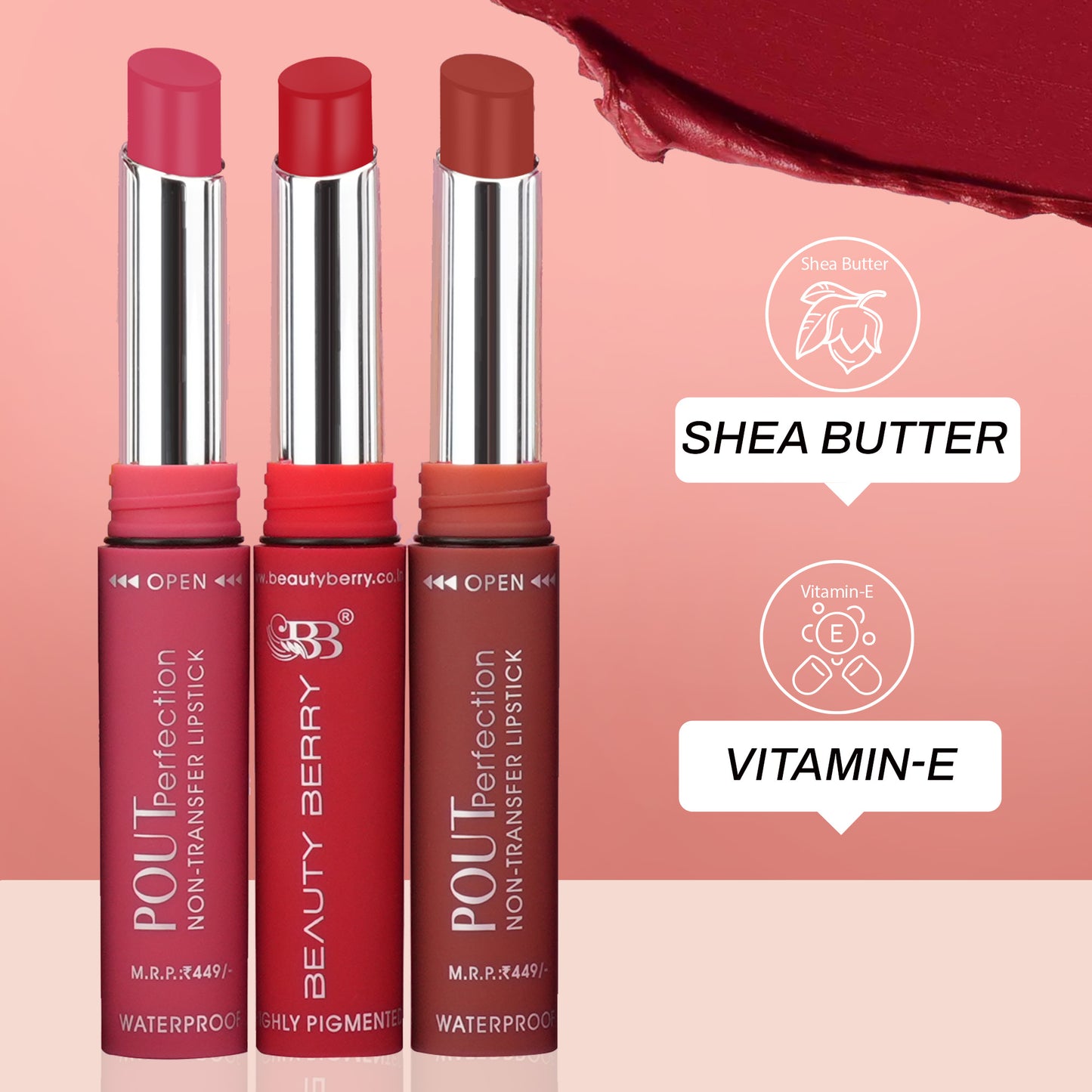 Pout Perfection Non Transfer Lipstick