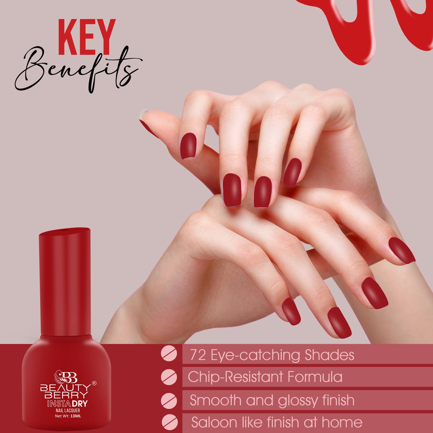 Beauty Berry Insta Dry Nail Lacquer