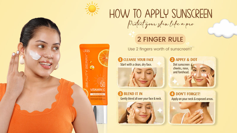How to Apply Sunscreen on Face