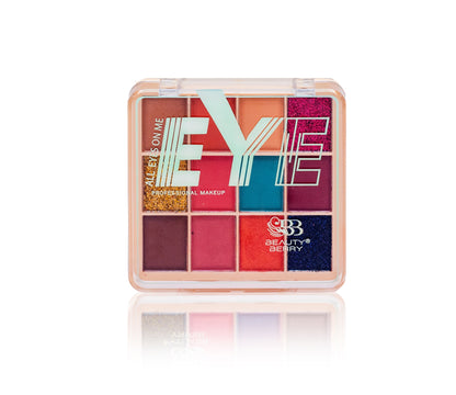 Beauty Berry 12 Color Eyeshadow, Blusher, and Highlighter Palette