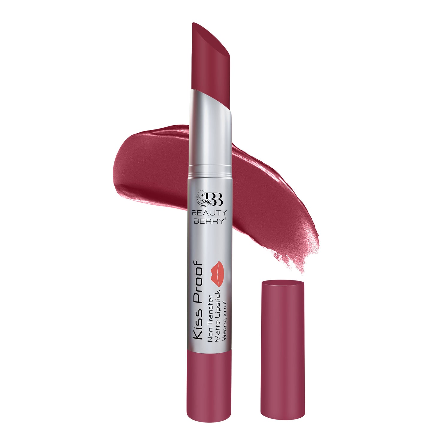 Beauty Berry Kiss Proof  Non Transfer Matte Lipstick