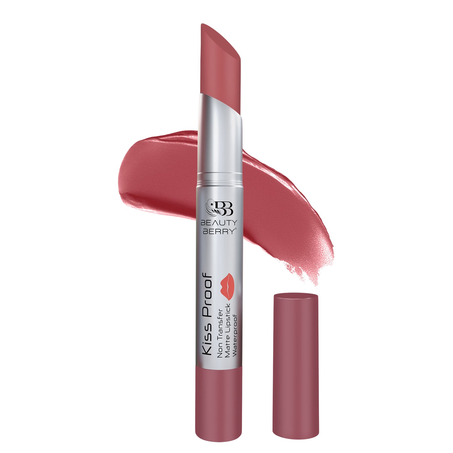 Beauty Berry Kiss Proof  Non Transfer Matte Lipstick