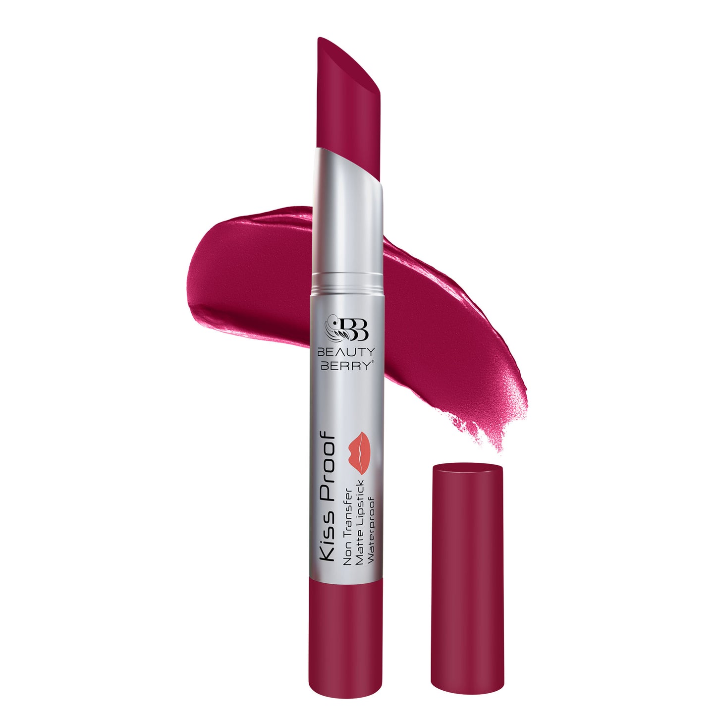 Beauty Berry Kiss Proof  Non Transfer Matte Lipstick