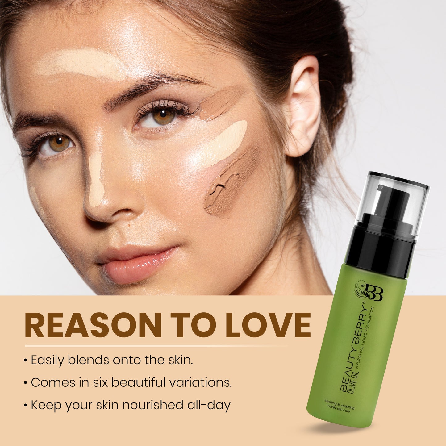 Beauty Berry Olive Oil Hydrating Liquid Foundation