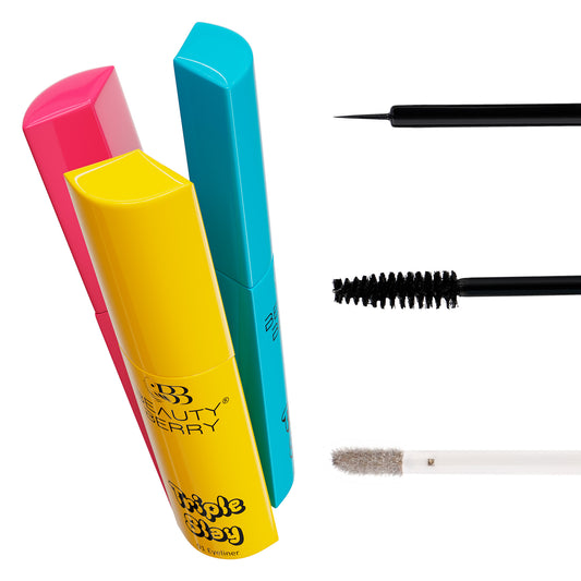 Triple Slay 3 in 1 Eye Makeup Kit with Eyeliner, Mascara & Eyeshadow