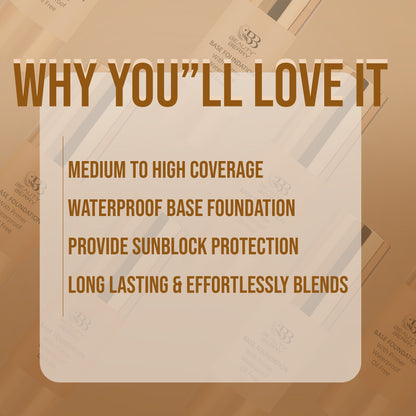 Beauty Berry Base Foundation With Primer Waterproof, Oil-Free