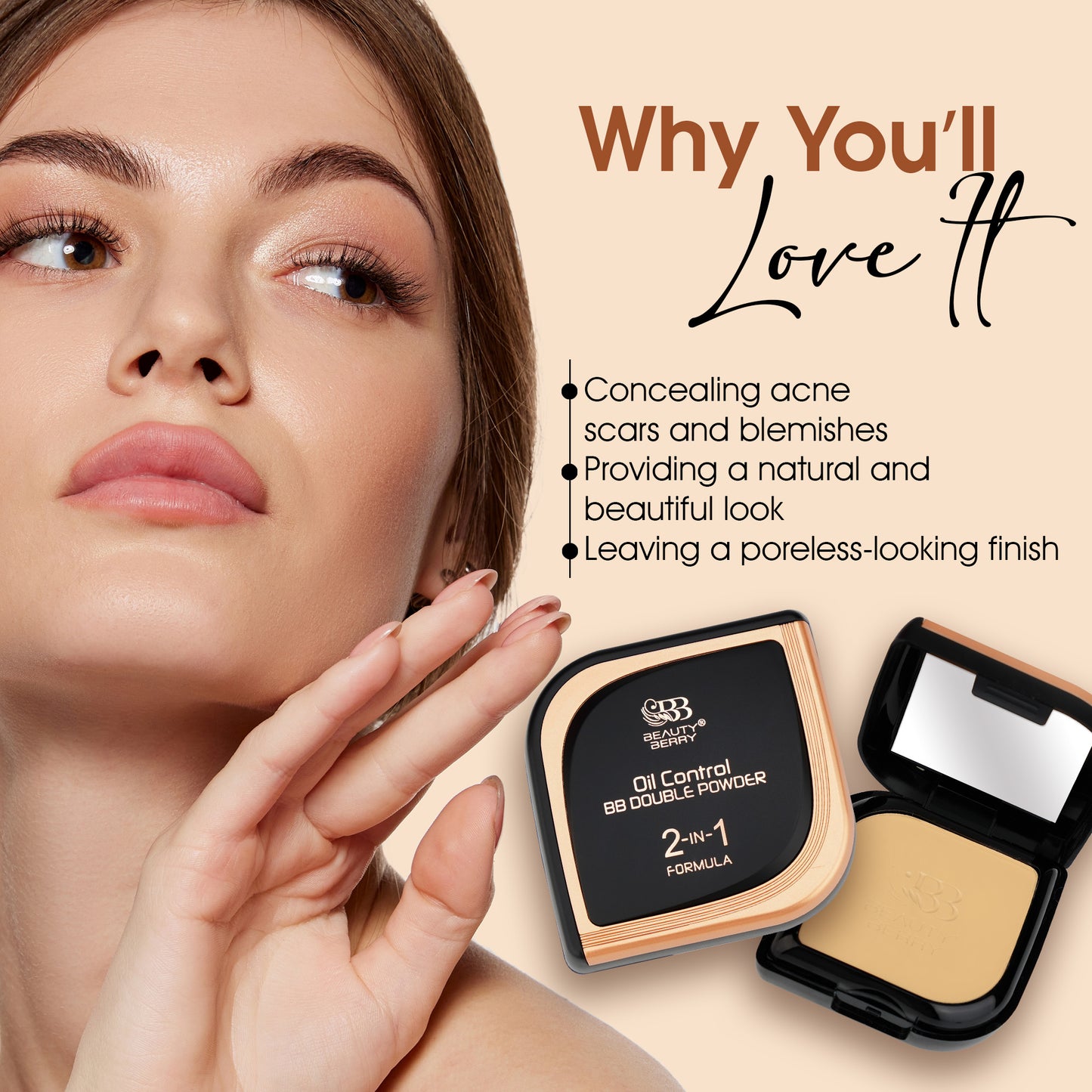 Beauty Berry Oil Control BB Double Powder