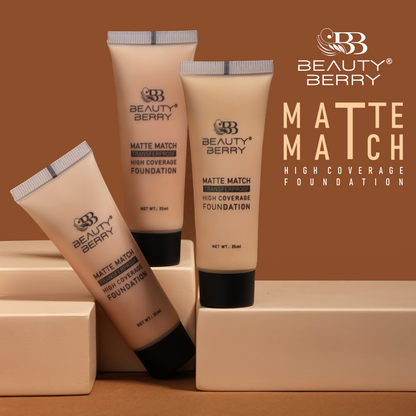 Matte Match Transferproof High Coverage Foundation + FREE Blender