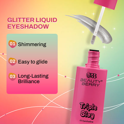 Triple Slay 3 in 1 Eye Makeup Kit with Eyeliner, Mascara & Eyeshadow
