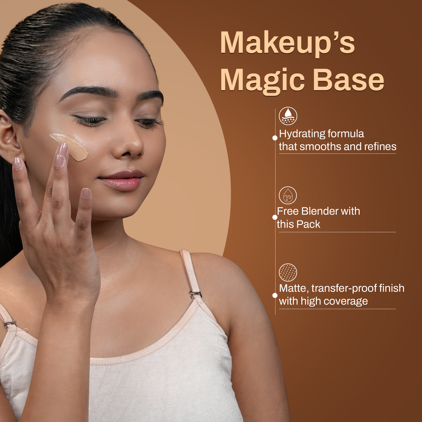 Matte Match Transferproof High Coverage Foundation + FREE Blender