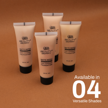 Matte Match Transferproof High Coverage Foundation + FREE Blender