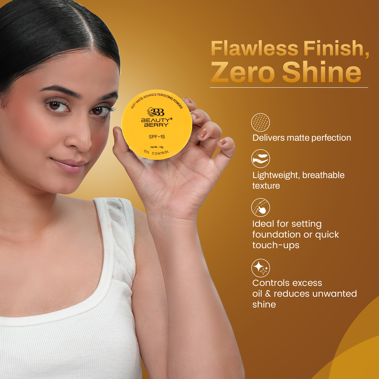 Beauty Berry Oil Control Healthy Balance Intense Whitening Compact Powder