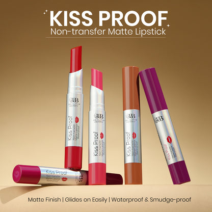 Beauty Berry Kiss Proof  Non Transfer Matte Lipstick