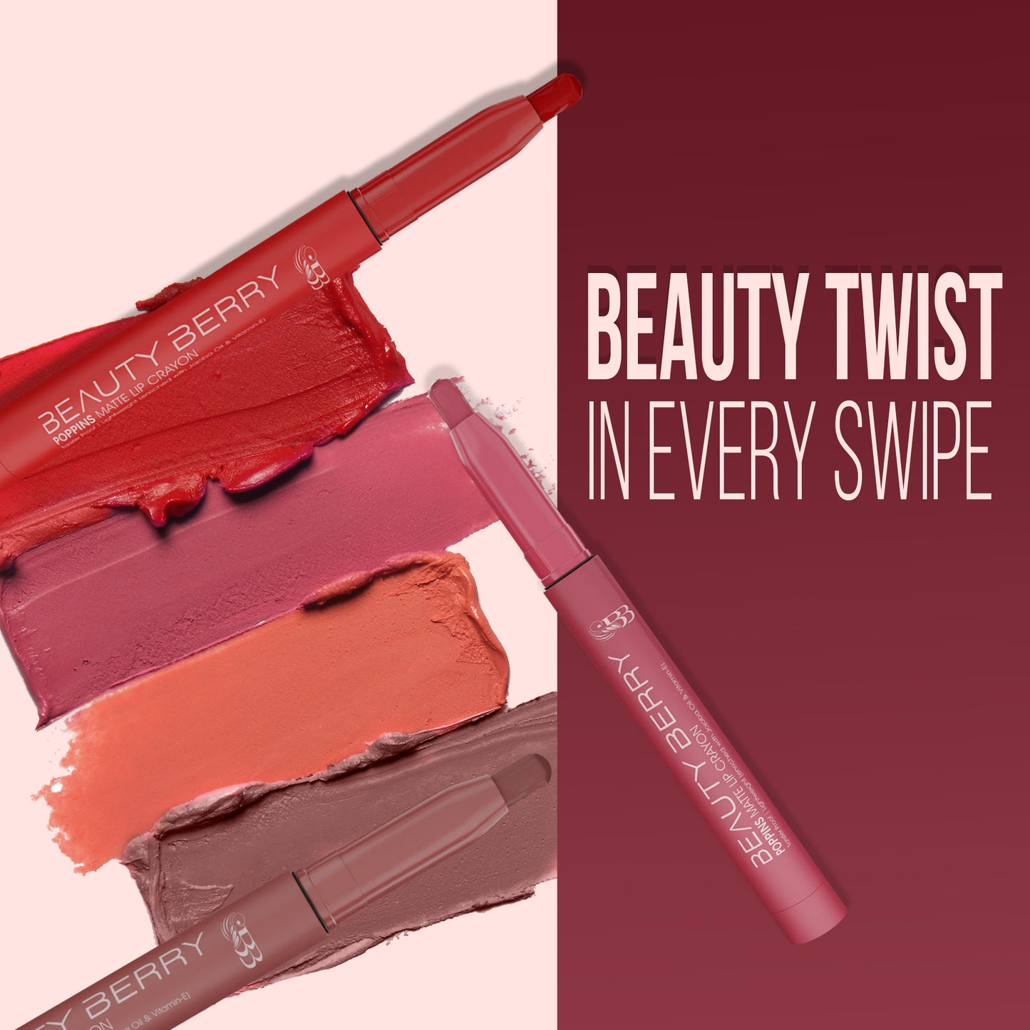Beauty Berry Poppins Matte Lip Crayon