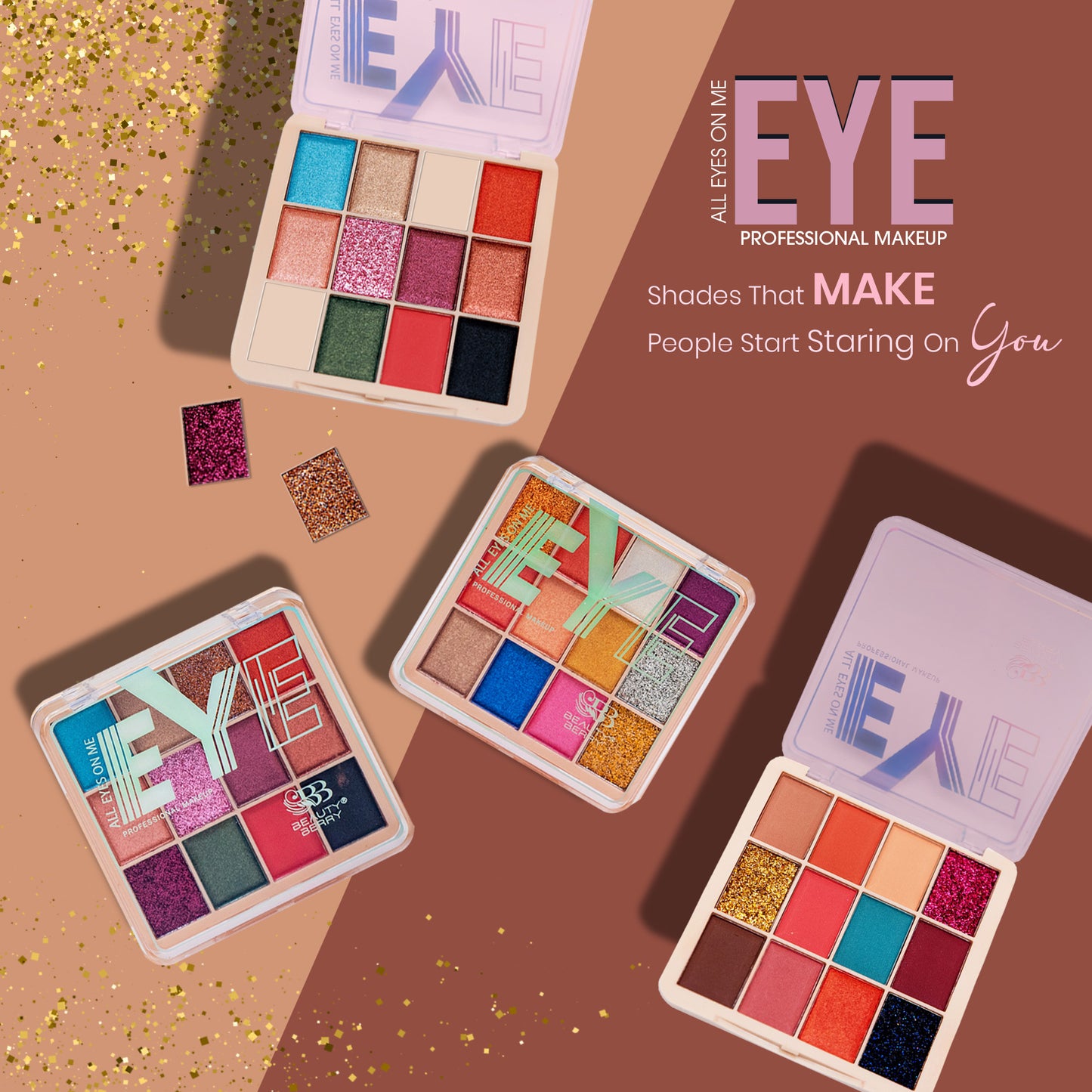 Beauty Berry 12 Color Eyeshadow, Blusher, and Highlighter Palette