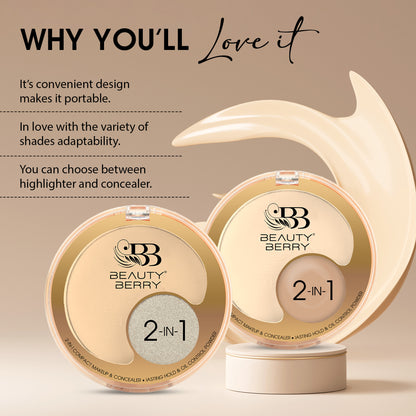 Beauty Berry 2 in 1 (Concealer + Powder)