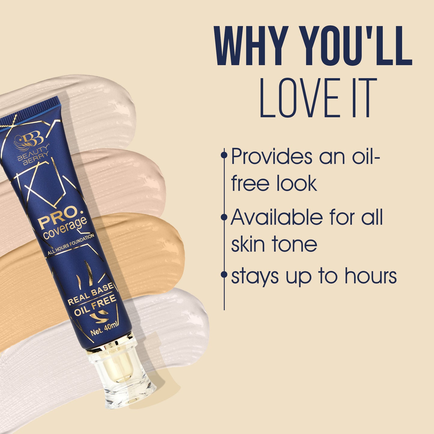 Beauty Berry Pro Coverage All Hour Foundation